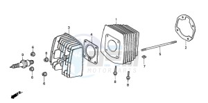 PK50SM drawing CYLINDER/CYLINDER HEAD