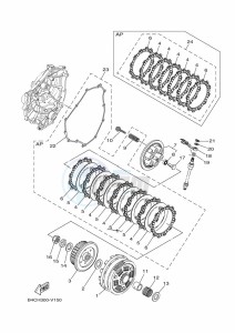 XTZ690 TENERE 700 (BMB9) drawing CLUTCH