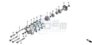 CR250R drawing WATER PUMP