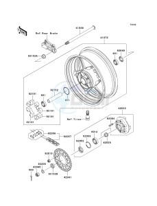 ZX 1000 M [NINJA ZX-10R] (C1) [NINJA ZX-10R] drawing REAR WHEEL_CHAIN