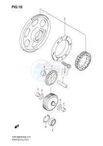 VZR1800 (E2) INTRUDER drawing STARTER CLUTCH