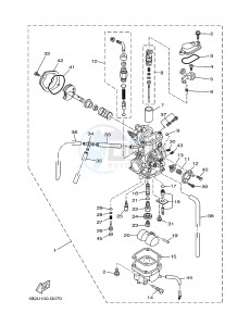 TT-R125 TT-R125LW (2CP4) drawing CARBURETOR