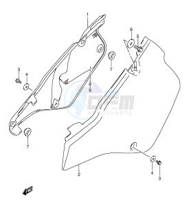 RMX250 (E28) drawing FRAME COVER