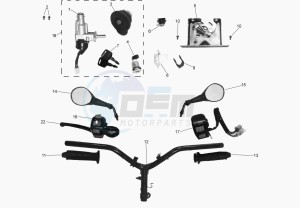 TOREO 50 125 drawing CONTROLS -  STEER