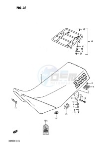 DR200 (E24) drawing SEAT