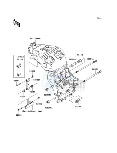 NINJA ZX-12R ZX1200-B4H FR GB GE XX (EU ME A(FRICA) drawing Engine Mount