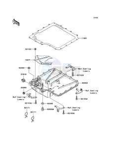 ZZR1400 ABS ZX1400B6F FR GB XX (EU ME A(FRICA) drawing Oil Pan