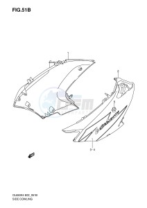 DL650 (E2) V-Strom drawing SIDE COWLING (MODEL K6)