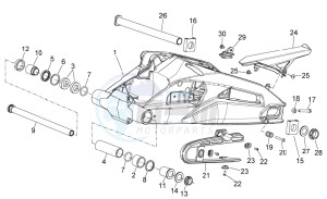 Shiver 750 drawing Swing arm