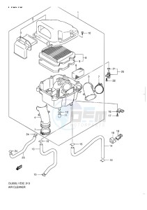 DL 650 V-STROM EU-UK drawing AIR CLEANER