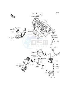 NINJA 250SL ABS BX250BGF XX (EU ME A(FRICA) drawing Brake Piping