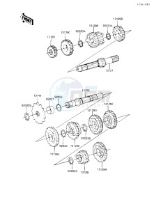 KX 80 E [KX80] (E1) [KX80] drawing TRANSMISSION