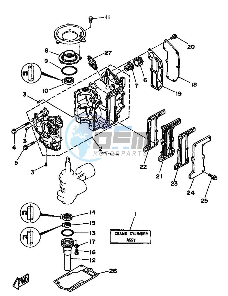 CYLINDER--CRANKCASE