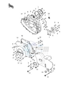 KZ 750 G [LTD II] (G1) [LTD II] drawing ENGINE COVERS