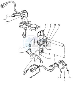 TZR RR 125 drawing HANDLE SWITCH -LEVER