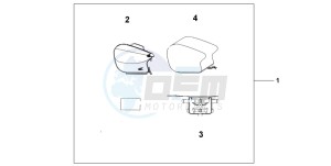 CB1100SF drawing PILLION BAG