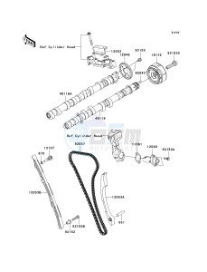 ZG 1400 B [CONCOURS 14] (8F-9F) B9F drawing CAMSHAFT-- S- -_TENSIONER