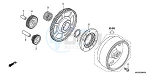 NC700XC drawing STARTING CLUTCH