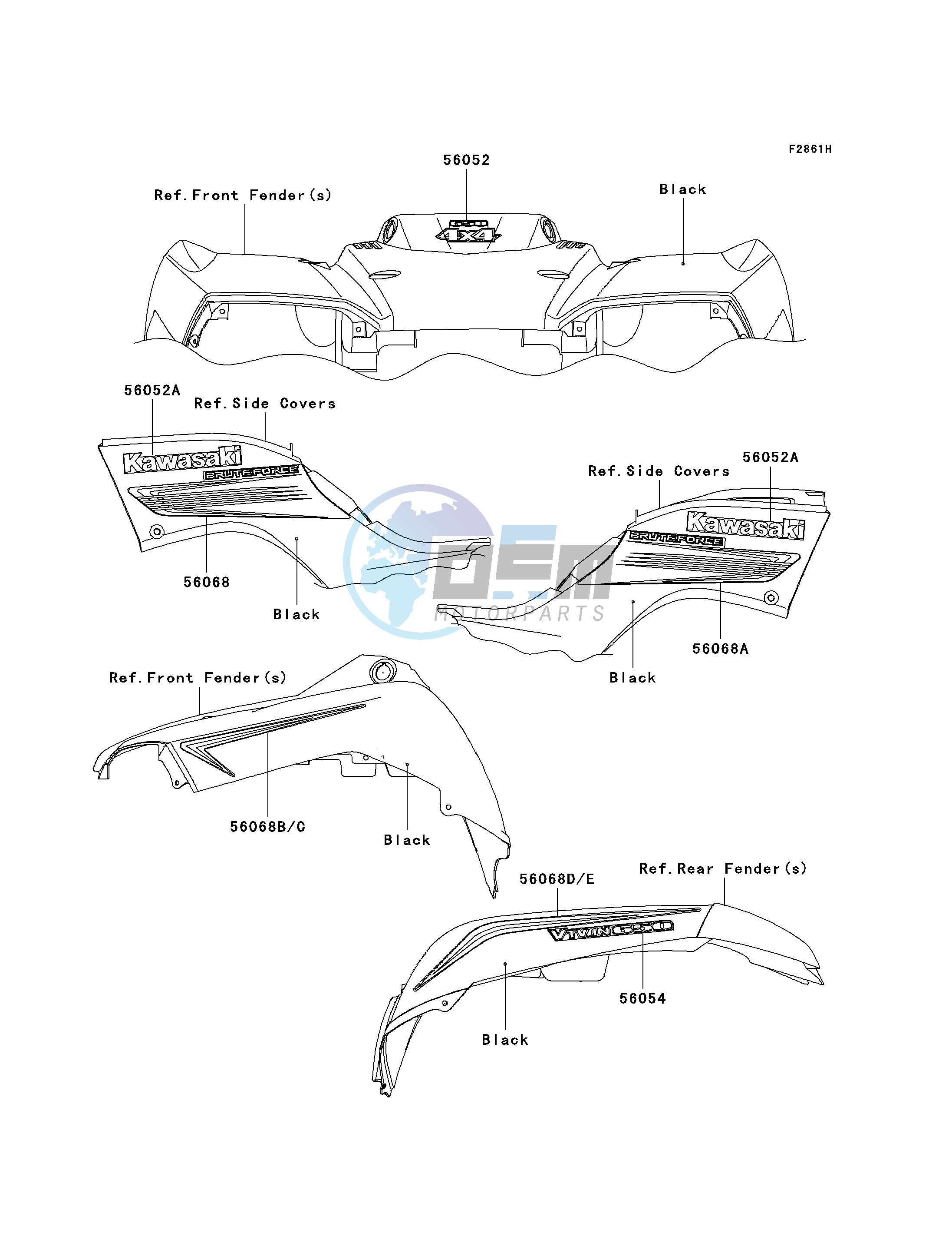 DECALS-- BLACK- --- D8F- -