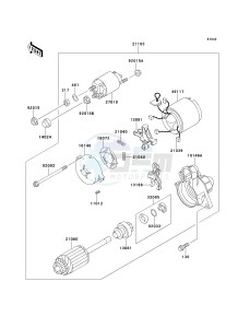 KAF 620 A6 [MULE 2510 4X4] (A6) [MULE 2510 4X4] drawing STARTER MOTOR