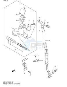 UC125 (E2) drawing FRONT MASTER CYLINDER