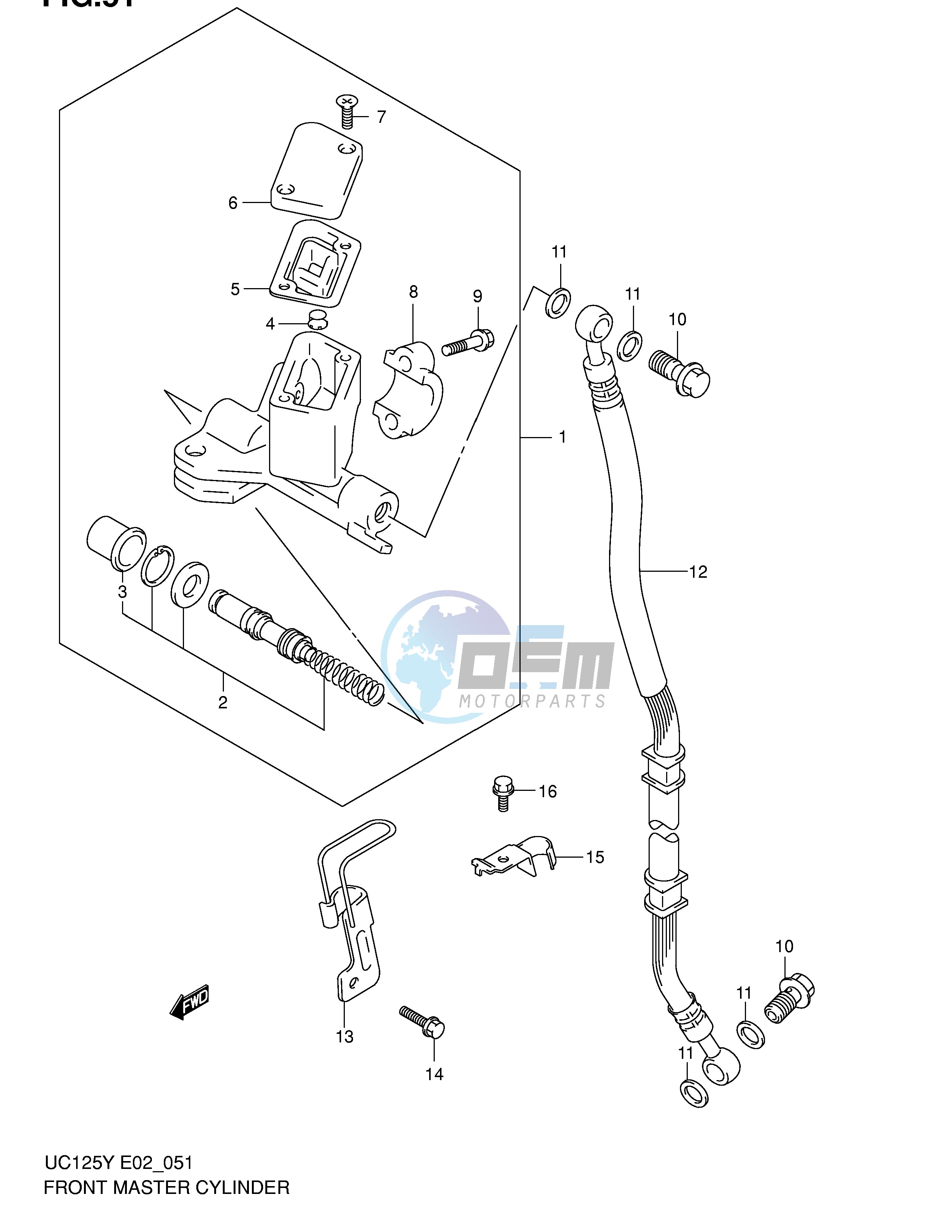 FRONT MASTER CYLINDER