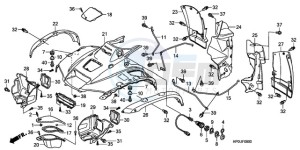 TRX500FM9 Australia - (U) drawing FRONT FENDER