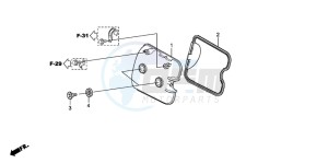 SH300A drawing CYLINDER HEAD COVER