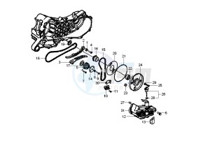 Fly 125 drawing Oil pump