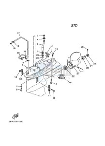 F115TLRD drawing PROPELLER-HOUSING-AND-TRANSMISSION-2