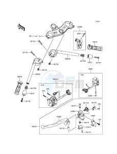 NINJA ZX-10R ABS ZX1000KFFA FR XX (EU ME A(FRICA) drawing Handlebar