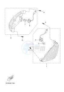 YN50 YN50FU OVETTO 4T (2ACP 2ACP) drawing FLASHER LIGHT