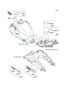 VERSYS KLE650A9F GB XX (EU ME A(FRICA) drawing Labels