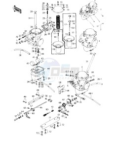 KZ 750 G [LTD II] (G1) [LTD II] drawing CARBURETORS