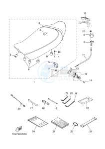 MTM690-U MTM-690-U XSR700 (B348 B348 B348) drawing SEAT