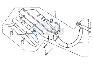 PASSING 125 drawing MUFFLER