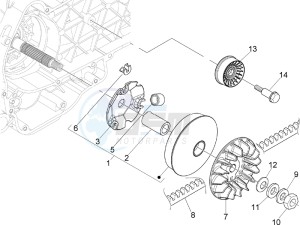 MP3 250 (USA) USA drawing Driving pulley