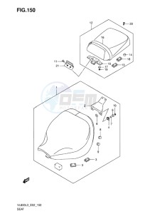 VL800C INTRUDER EU drawing SEAT