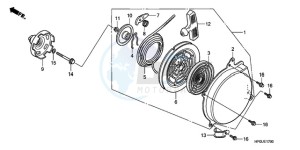 TRX500FM9 Australia - (U) drawing RECOIL STARTER