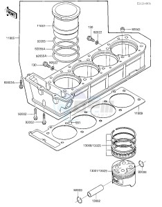 ZX 900 A [NINJA] (A3) NINJA 900 drawing CYLINDER_PISTONS