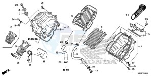 CBR250RAF CBR250RA Europe Direct - (ED) drawing AIR CLEANER