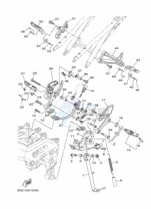 MT-09 MTN850-A (BS2G) drawing STAND & FOOTREST