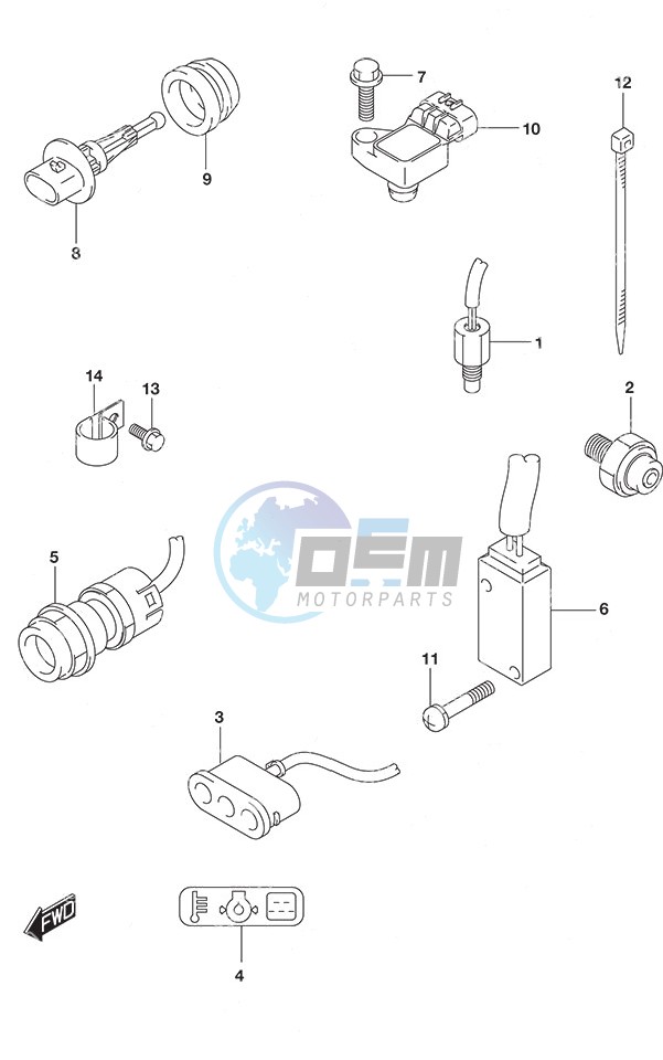 Sensor/Switch Tiller Handle w/Power Tilt