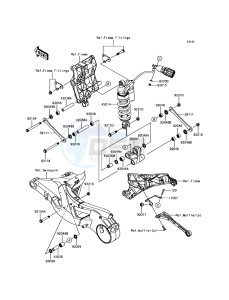 NINJA H2 / NINJA H2 CARBON ZX1000XHFA XX (EU ME A(FRICA) drawing Suspension/Shock Absorber