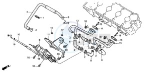 CB600F HORNET S drawing AIR SUCTION VALVE