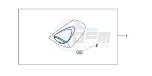 CBR600RR9 Korea - (KO / MK) drawing SEAT COWL *R157*