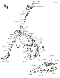 NINJA ZX-10R ZX1000SHFA XX (EU ME A(FRICA) drawing Frame