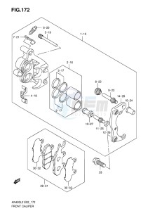 AN400 BURGMAN EU-UK drawing FRONT CALIPER