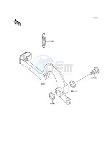 KX 250 K [KX250] (K5) [KX250] drawing BRAKE PEDAL