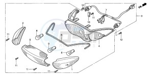 SH150 125 drawing REAR COMBINATION LIGHT